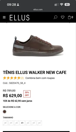 TÊNIS ELLUS WALKER NEW