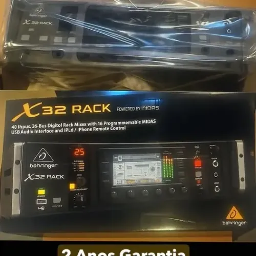 MESA DE SOM X32 RACK - semi nova, na caixa com garantia ate julho de 2027,