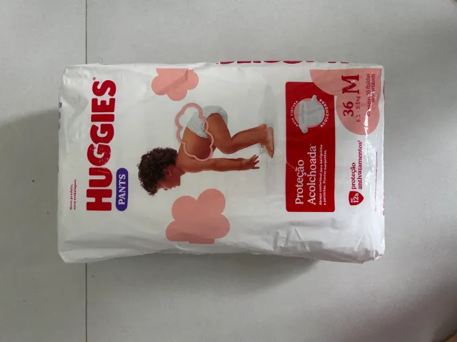 Fralda Huggies proteção acolchoada m 36 pants