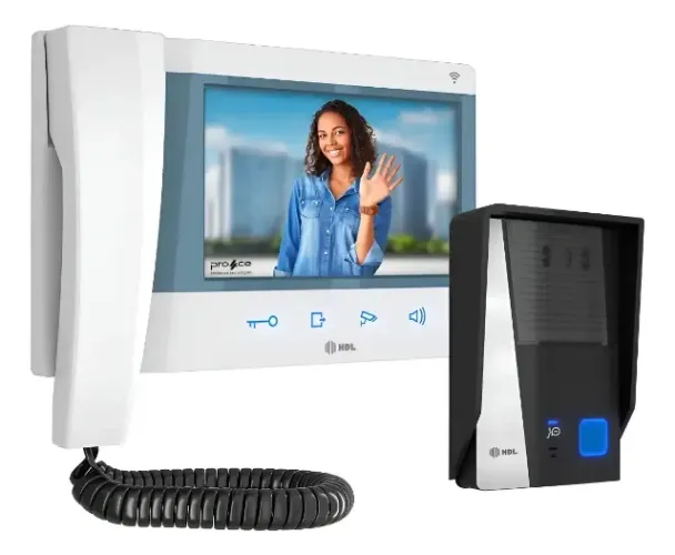 Vídeo Porteiro Eletrônico Hdl Wifi Video Connect 7 Branco 127/220v