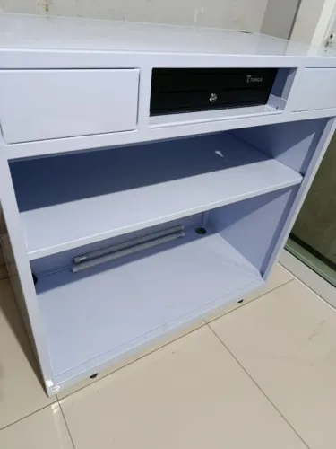 Balcão Caixa em aço com gaveta tanka automática