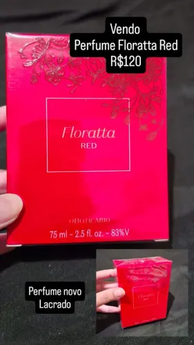 Perfume lacrado, floratta Red