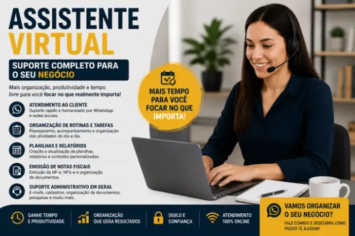 Assistente Virtual e Suporte Administrativo para Empresas e Autônomos