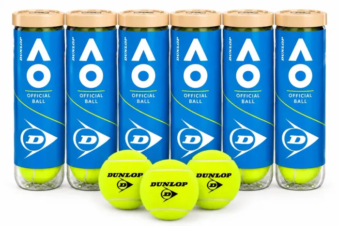 Bola de tênis Dunlop Australian Open Pack c/6 tubos