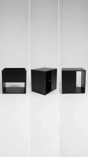 Móvel organizador TokStok preto de alta qualidade 