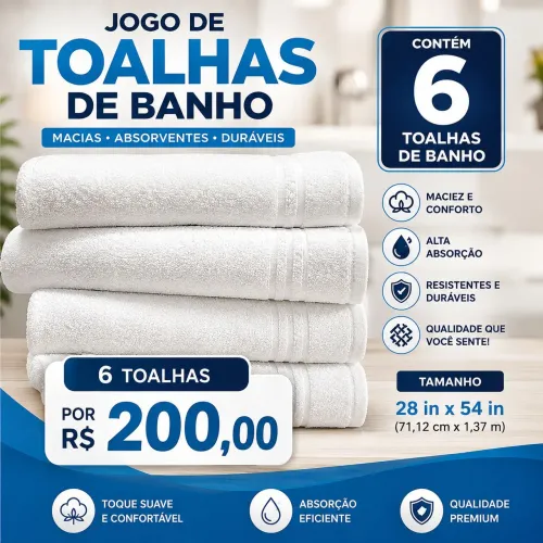 Jogo de Toalhas de Banho
