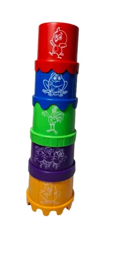 Brinquedo De Empilhar Torre Copinhos Galinha Pintadinha Usado
