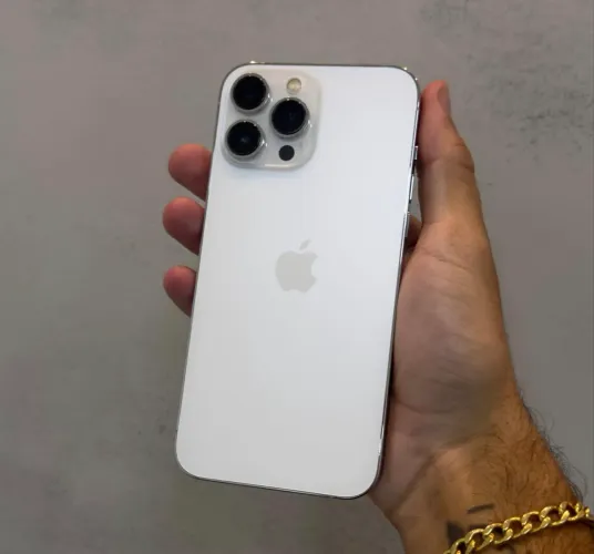 iPhone 13 Pro Max branco 128 Gb 6 meses garantia 