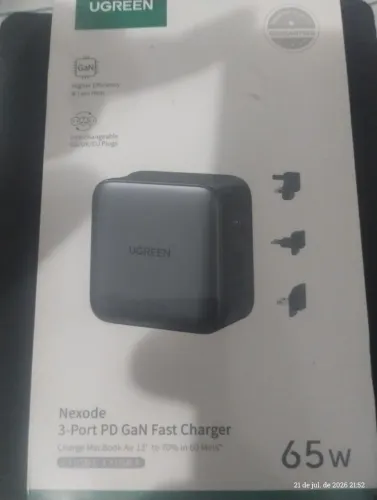 Carregador Ugreen Nexode 65W