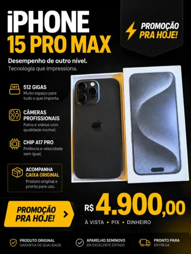 iPhone 15 pro max 512 gigas/ *