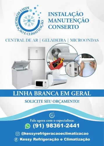 INSTALAÇÃO, MANUTENÇÃO E CONSERTO DE CENTRAL DE AR, GELADEIRA, FOGÃO, ETC.