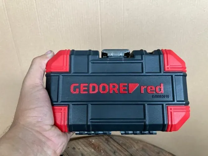Jogo de soquetes 1/4 pol sextavado com 16 Peças Gedore Red