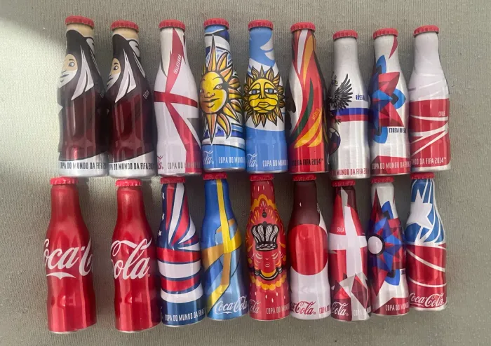 Mini garrafinhas coca cola copa 2014