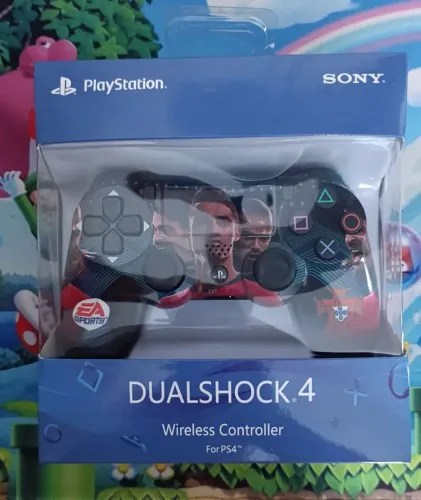 Controle DualShock 4 PS4 Sem Fio Linha Premium - FIFA, EA Esporte, Amarelo