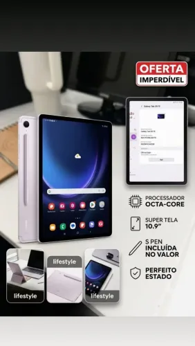 Tablet Samsung S9 FE semi novo