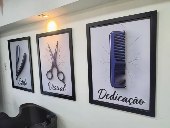 Quadros temáticos barbearia Salão de beleza