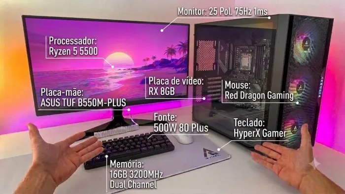 Pc gamer/ trabalho(novo) aceito trocas