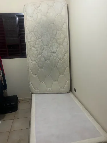CAMA BOX SOLTEIRO COMPLETA - molas ensacadas