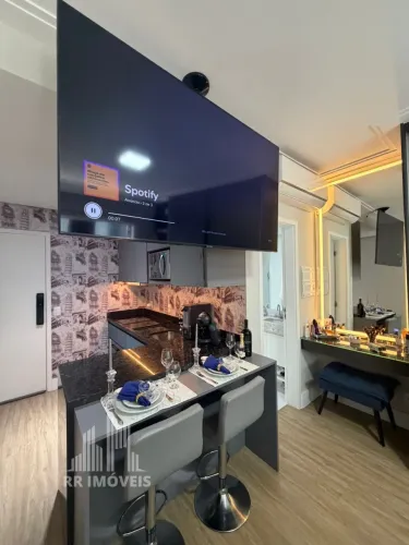 RR10222 Studio MOBILIADO 26m² CONDOMÍNIO SELENITA RESIDENCE LONG STAY - OPORTUNIDADE - 1 D