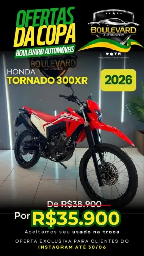 Honda TORNADO 300xr 2026 estado de zero.gabriel