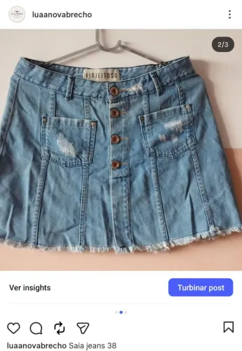Saia jeans 38