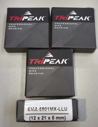 Kit 04 Rolamentos Tripeak 6801 Max Series Llu 12x21x5mm Balança