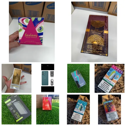 Perfumes masculino e feminino, celulares e acessórios