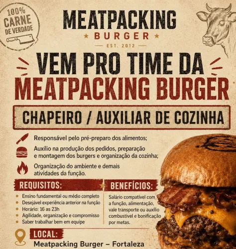 Vaga Auxiliar de Cozinha
