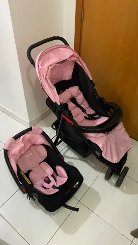 Carrinho + bebê conforto
