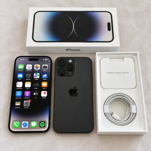 iPhone 14 Pro Max 128GB Preto | Caixa + Cabo | Bem Conservado