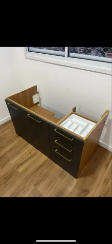 Balcão Modular MDF Cozinha Encaixe na Pia