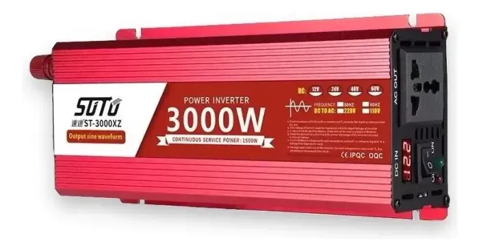 Inversor De Onda Senoidal Pura 24v Para 110v 3000w 60hz