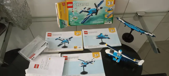 LEGO Creator 3 em 1 - 178 peças - Original comprado em NY - Avião, helicóptero e Jato