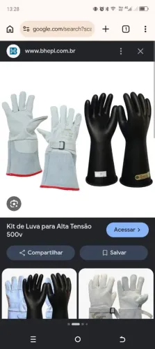 Luva de alta e baixa tensão 