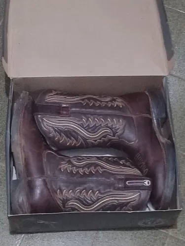 Bota texana masculina nova
