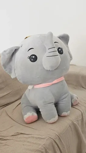 Elefante Cinza de pelúcia 70cm