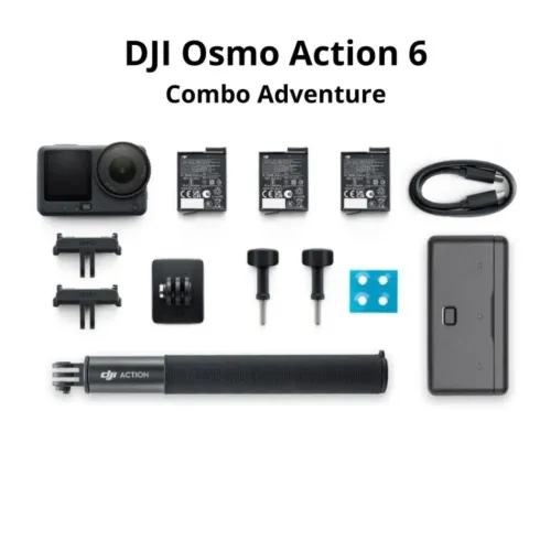 Câmera De Ação Dji Osmo Action 6 Adventure Combo 4k120/38mp Preto