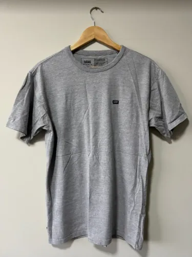 Camiseta Vans Off The Wall Classic Athletic Heather Cinza - Tamanho M