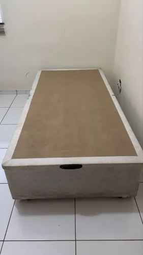 Cama Box Baú Solteiro com Pistão a Gás.