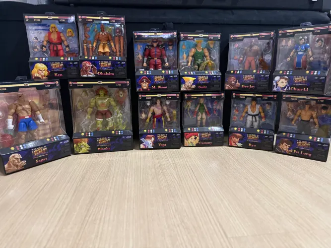 Coleção Action Figures Street Figher Jada Toys 13 Bonecos Oportunidade