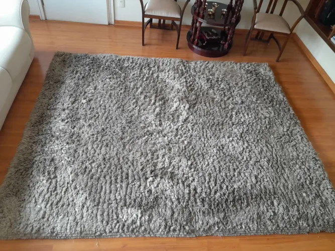 Tapete Shaggy Firenzi Cinza 2,50m x 2,00m (2 unidades)