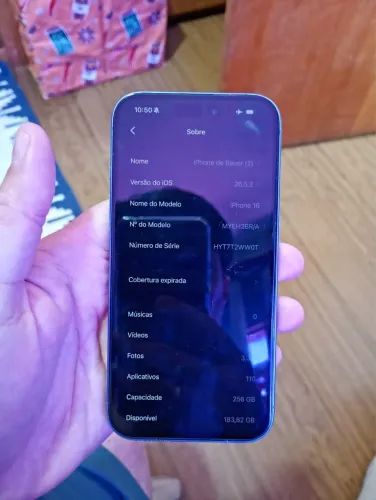 iPhone 16 azul 256 gb