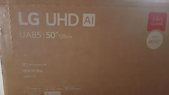 VENDE-SE TV LG 50 POLEGADAS TELA QUEBRADA FUNCIONANDO COM CONTROLE REMOTO MANUAL