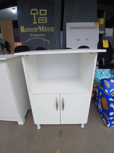 Armário balcão para forno microondas semi-novo conservado