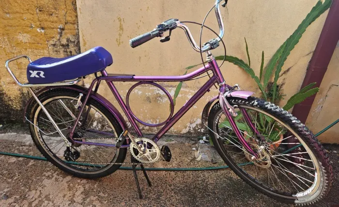 BICICLETA BARRA CIRCULAR ARO 26 ROXA