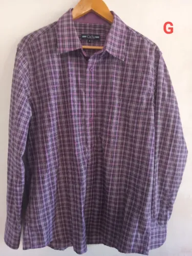 Camisas xadrez tam P e G masculinas