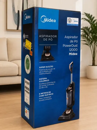 Aspirador de Pó Midea PowerDust 12000 Super Sucção Novo