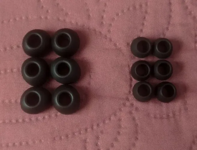 Kit 6 pares de borrachinha para fone de ouvido (3 pares grandes e 3 pares pequenos)