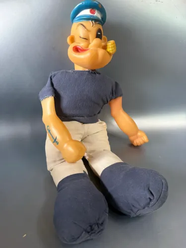 Boneco Popeye Vintage Colecionável - boneco antigo 70s Vinil