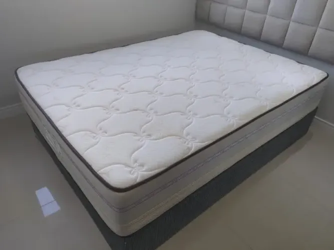 Conjunto Cama Box Queen Size Prorelax Pro Látex Gel Sense - Excelente Estado